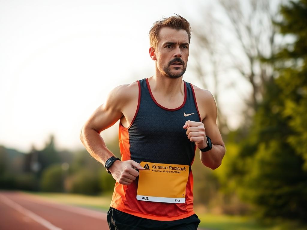 Atleta de resistência correndo após consumir pré-treino específico para endurance