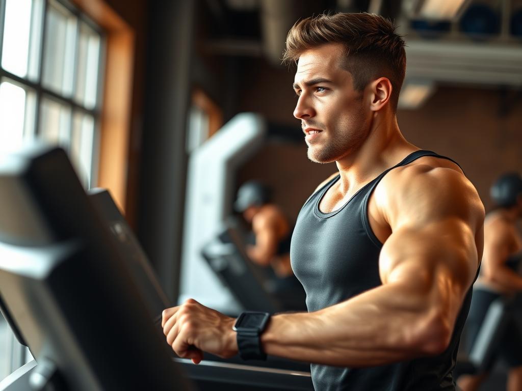 Pessoa realizando exercício cardiovascular intenso após consumir pré-treino termogênico